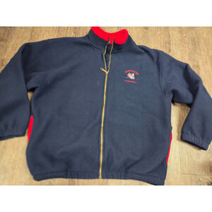 Collection Unique VANCOUVER CANADA Navy Fleece Full Zip Jacket Size Large